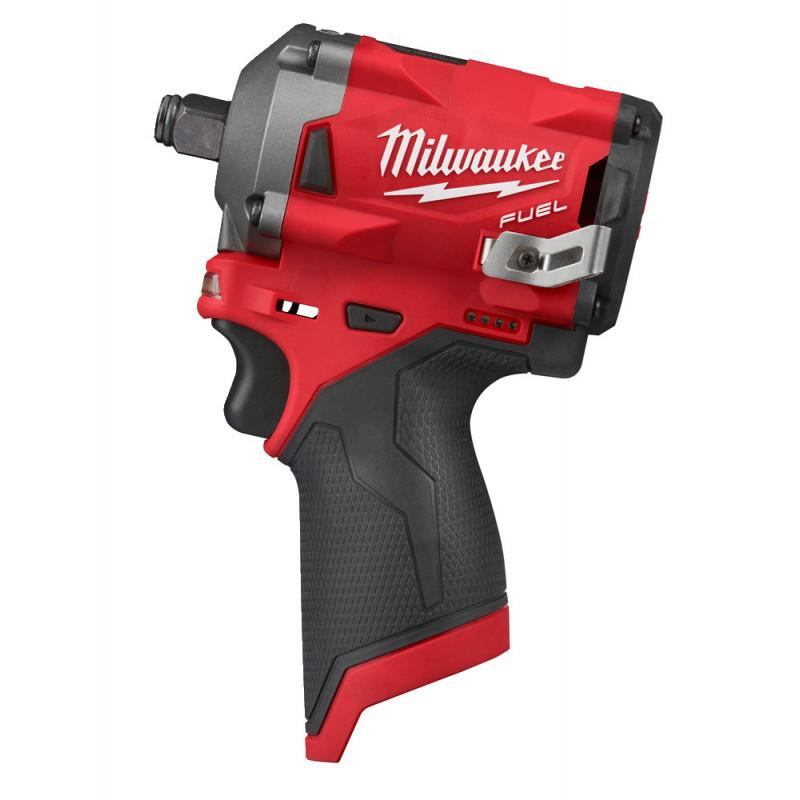 Avvitatore ad impulsi milwaukee senza batteria con motore senza spazzole e luce led per illuminare il piano di lavoro