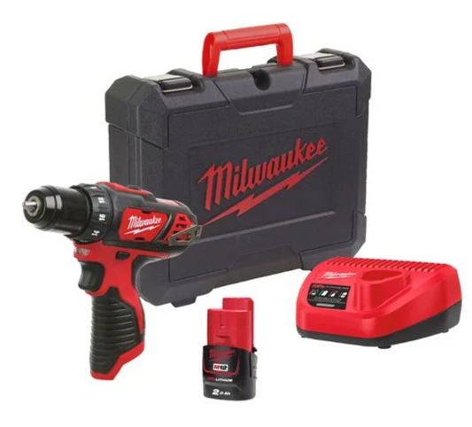 TRAPANO AVVITATORE CON BATTERIA E CARICABATTERIE - M12 BDD