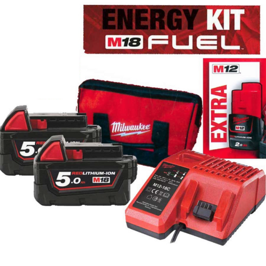 KIT BATTERIE-ENERGY KIT 18V BATTERIA 12V EXTRA-M18 NRG-502